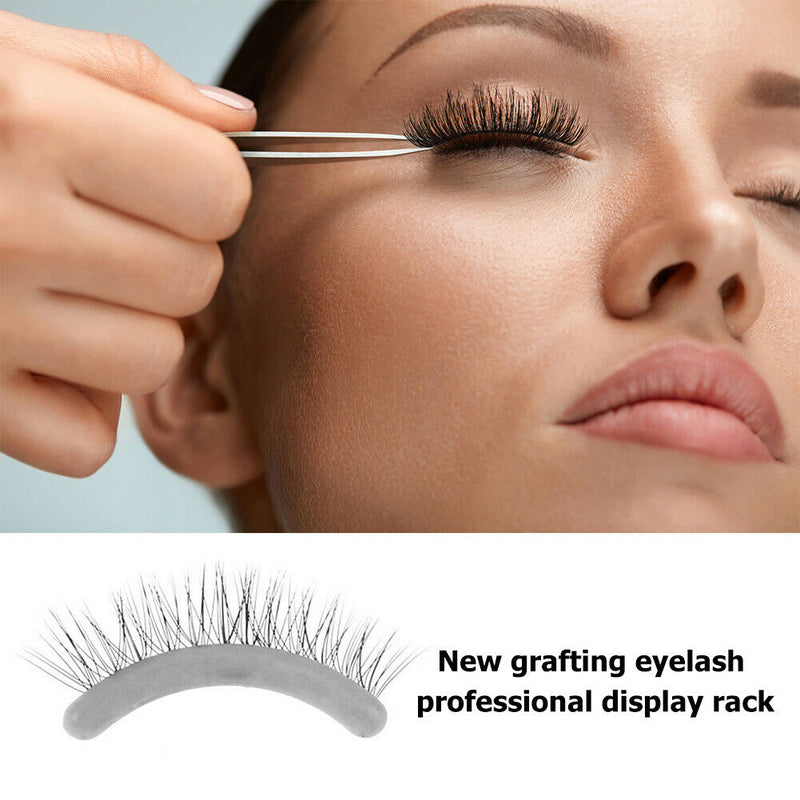 10pcs Silicone False Lashes Display Strip Graft Planting Eyelash Show Bar A