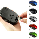2.4GHz Wireless Optical Mouse USB 2.0 Receiver 6Button 1800dpi for PC Green