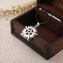 1PC Supernatural Anti-possession Symbol Necklace Protection Tattoo Pentagram Sun