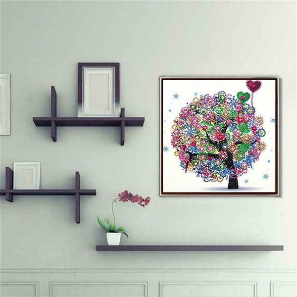 5D DIY Special Shaped Diamond Painting Tree Cross Stitch Mosaic Craft Kits