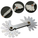 58x Blades Metric Whitworth 55/60 Degree Thread Measuring Y1U8 Pitch Screw E1B0