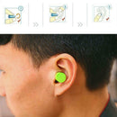 2 Pairs Soft Foam Ear Plugs Tapered Travel Sleep Noise Prevention Earplugs