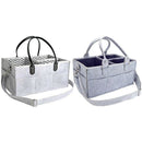 Gray white New Folding Premium Baby Diaper Caddy Organizer Portable Nursery