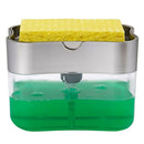 2-in-1Sponge Rack Dispenser Soap Dispenser And Sponge Caddy 13 Ounces