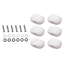 6Pcs Acrylic Guitar Tuning Pegs Buttons Machine Heads Knobs With Screws Kit