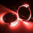 Solar LED Flashing Cars Cups Holder Pad Mat Auto Interior Light -Red Colo New