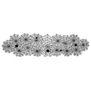 18X72Inch Halloween Party Decoration Lace Tablecloth Black Spider Web Perfe