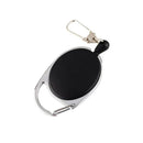 Retractable Metal Card Badge Holder Steel Ring Belt Clip Pull Key Chain LOY