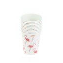 10pcs Flamingo Paper Cups Disposable Tableware Wedding Birthday party Decor KM3C