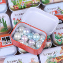 Yangtuo mini tin box Sealed jar packing boxes jewelry candy box small storage 3C