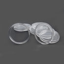 10X19mm Clear Round Cases Coin Storage Capsules Holder Round Plastic Reusable LJ