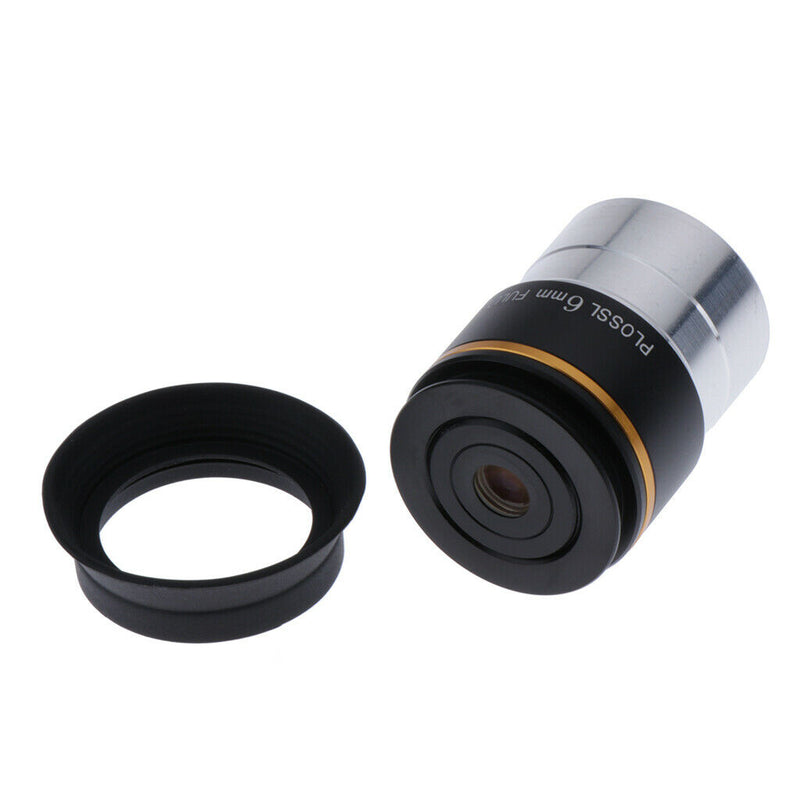 1.25'' 6mm Plossl Telescope Eyepiece Aluminum Alloy + Optical Glass