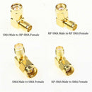 18 Pcs SMA Kits Connector Male Female Plug Antenna Converter Adapter Coax S