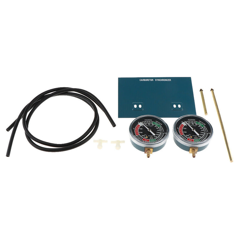 Replacement Motorcycle Carburetor 2 Carb Synchronizer Vacuum Gauge Universal