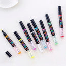 1080p-8 Liquid Chalk Pens Marker Reversible Neon Colours Clean Wipe whitebo T5U4