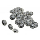 30pcs Floral Shank Buttons Round Sewing Buttons DIY Handmade Scrapbook