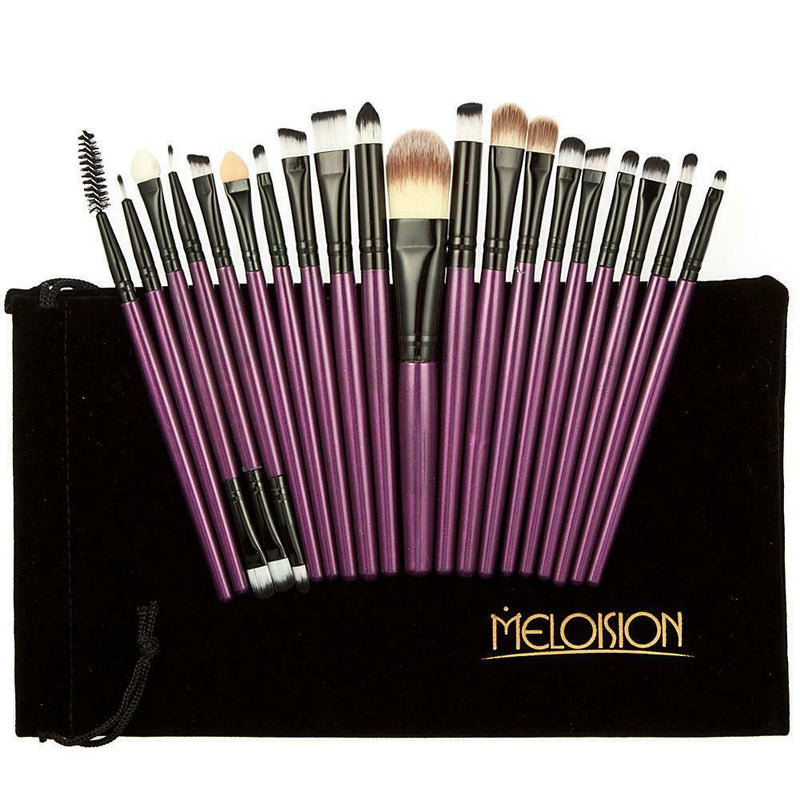 20pcs Makeup Brushes Kit Set Powder Foundation Eyeshadow Eyeliner D A