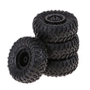 4Pcs 1/12 Scale RC Car Speed  Rubber Tyres Wheel for D90 MN90 MN91