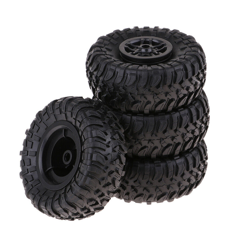 4Pcs 1/12 Scale RC Car Speed  Rubber Tyres Wheel for D90 MN90 MN91