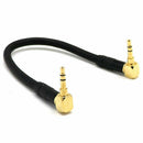 3.5mm Jack Audio Cable 3.5mm Male to Male AUX Cable 90 Degree Right Angle D