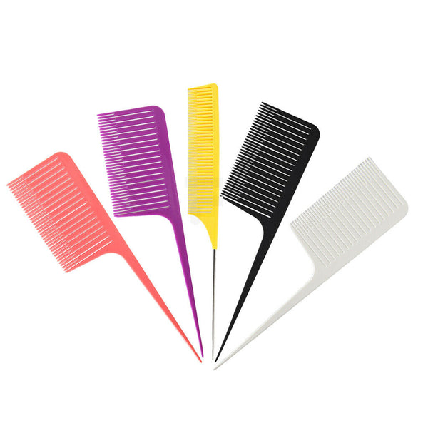 5 Pieces ABS Weave Highlighting Foiling Hair Comb Highlight Hair Coloring