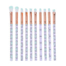 10pcs Makeup Brushes Eye Shadow Foundation Powder Brush Beauty Tool (Green
