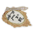 mirror letters sequins patch embroidered applique fashion sew on patch vintage3C