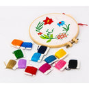 50 Colors Embroidery Floss Cross Stitch Thread with Organizer Box Bobbins