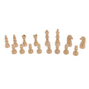 16pcs Plastic Chess Pieces/Chessmen Set - King Queen Bishop Knight Rook Pawn