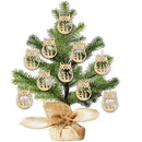 10pcs/bag DIY Wooden Clip Christmas Tree Pendant Handmade Pendant Gifts (B) A
