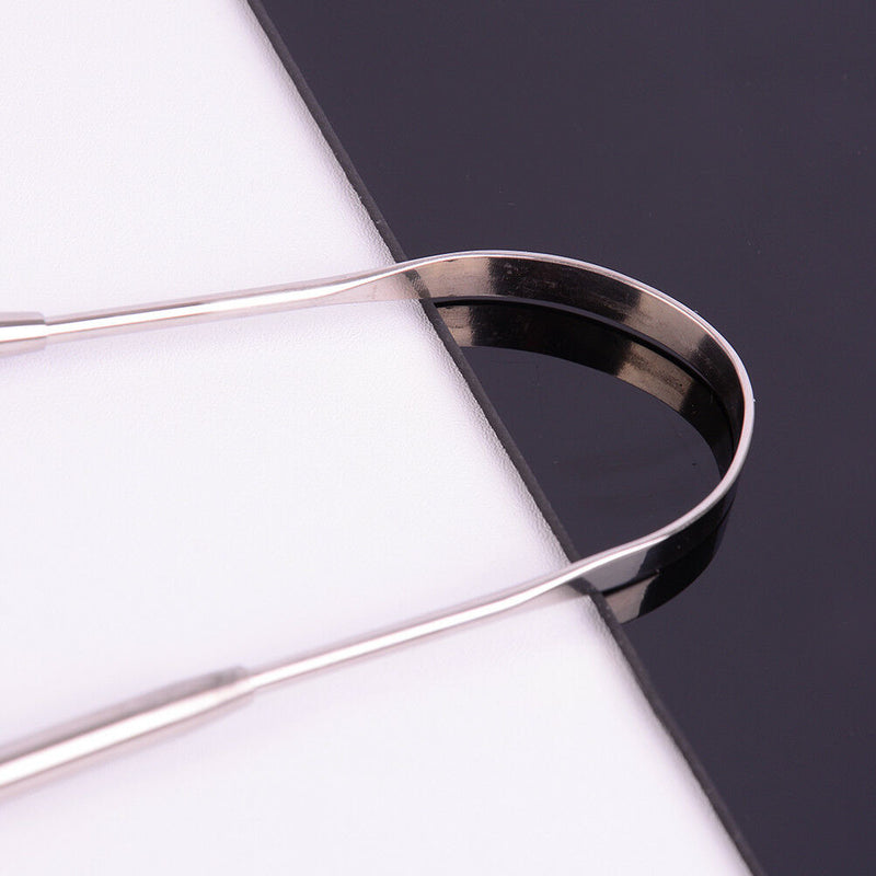 Stainless Steel Tongue Scraper Cleaner Fresh Breath Cleaning Tongue Care Too Gw