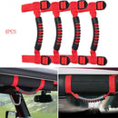 4 pcs Red Grab Handles Grip Handle Holder For Jeep Wrangler JK YJ TJ 87-20 PYD