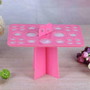26hole Makeup Brushes Drying Rack Brush Holder Cosmetics Makeup Tools Pink