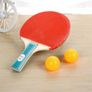 Table Tennis Bats + 3 Ping Pong Balls Set Long Handle Ping Pong Rackets Paddles