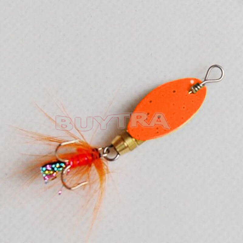 Lot 4pcs Fishing Spinner Spoon Baits Lures Fishing Swim Bait Lure CrankbaitB sp