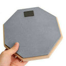 8'' Soft Black Dumb Drum Pad Exercise Mat Blow Plate Drummer Rubber Double