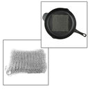 4*4" Stainless Steel Chainmail Scrubber for Home Cast Iron Cookware Cleaner