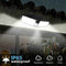 100 LED Solar Powered Motion Sensor Light Garden Outdoor Waterproof Wall Lamp