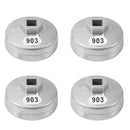 4PCS 903 Car Flute Aluminum Oil Filter Wrench Socket Remover Kit For Hon MDJ
