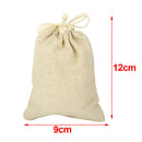 10x Small Burlap Jute Hessian Wedding Favor Gift Bags Drawstring Pouch Sack