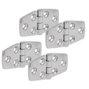 Qty(4 Pieces) Solid 316 Stainl Steel Boat Door Cabin Stamp Strap Hinge 76x38mm