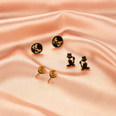 3 Pair Bat Dangles Drop Earrings Halloween Funny Women Ear Stud Jewelry (A) A