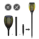 51 LED Flame Solar Torch Light Waterproof Flickering Path Garden Lamps