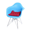 Soft Cotton Seat Cushion Winter Home Office Bar Chair Cushion(Wine Red)