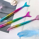 Gel Pens 0.5Mm Black Ink Novelty Mermaid Design Writing Pen Plastic Creativ