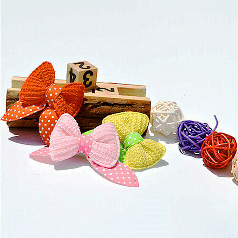 10PCS Lot Small Pet Dog Hair Bows Clips Accessories Cat Hairpin Grooming