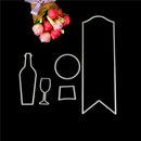 Wine bottleTag Metal Cutting Dies DIY Scrapbooking Paper Cards Crafts Lifelike.5