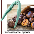 Stainless Steel Chestnut Opener Nuts Sheller Walnut Opening Tools (Green) A
