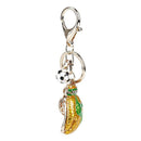 Personalized Football Gloves Key Chain Metal KeyChain Women Bag Charms Car  P8J2