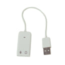 USB 2.0 Virtual 7.1 Channel Audio Sound Surround Card Adapter For MacOS Vista